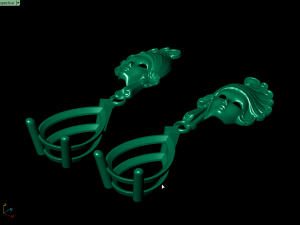mask earring 3D Baskı Modeli