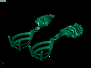 mask earring 3D Print Model