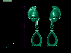 mask earring 3D Baskı Modeli