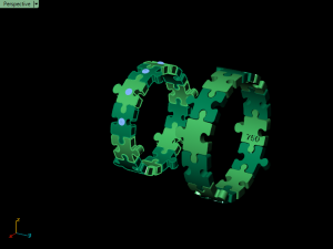 pazzle set ring 3Dプリントモデル