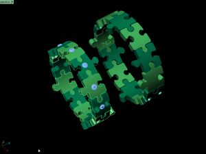 pazzle set ring 3Dプリントモデル