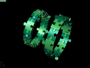 pazzle set ring 3Dプリントモデル