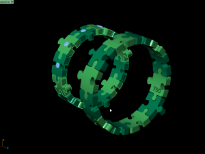 pazzle set ring 3Dプリントモデル