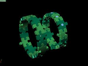 pazzle set ring 3Dプリントモデル