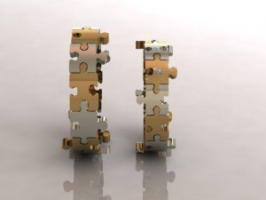 pazzle set ring 3Dプリントモデル