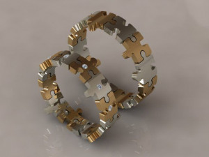 pazzle set ring 3D Print Model