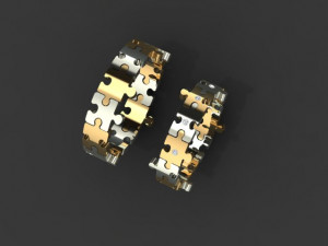 pazzle set ring 3Dプリントモデル