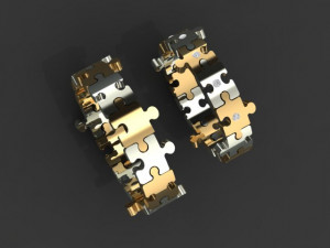 pazzle set ring 3Dプリントモデル