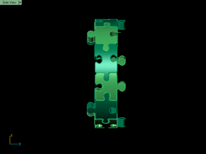 pazzle set ring 3Dプリントモデル
