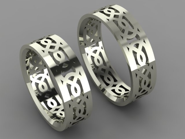 set ring01 3D-Druckmodell .c4d .max .obj .3ds .fbx .stl .blend 