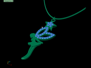 angel medal 3D Print Model