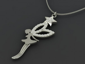 angel medal 3D Print Model