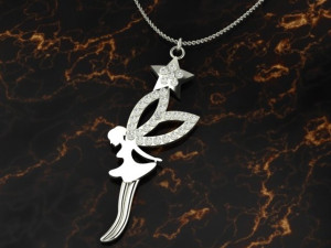 angel medal 3D Print Model
