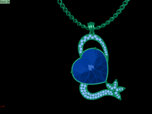 heart onyx pendant 3D Baskı Modeli