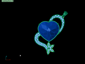 heart onyx pendant 3D Baskı Modeli