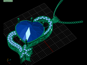 heart onyx pendant 3D Baskı Modeli