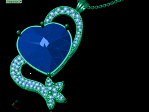 heart onyx pendant 3D Baskı Modeli