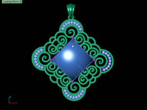 Onyx-Anh&auml;nger 3D Druckmodell