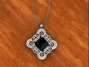 Onyx-Anh&auml;nger 3D Druckmodell