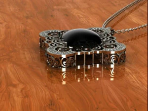 Onyx-Anh&auml;nger 3D Druckmodell