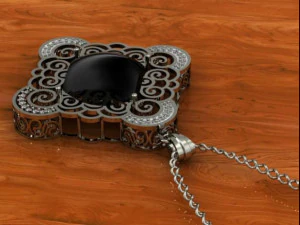 Onyx-Anh&auml;nger 3D Druckmodell