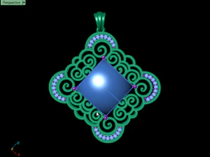 Onyx-Anh&auml;nger 3D Druckmodell