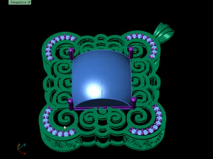 Onyx-Anh&auml;nger 3D Druckmodell