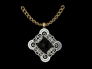 Onyx-Anh&auml;nger 3D Druckmodell