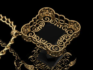 Onyx-Anh&auml;nger 3D Druckmodell