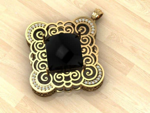 Onyx-Anh&auml;nger 3D Druckmodell