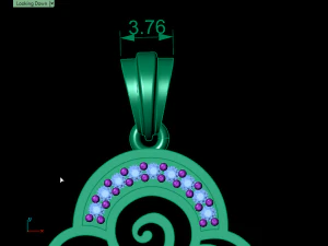 Onyx-Anh&auml;nger 3D Druckmodell