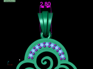 Onyx-Anh&auml;nger 3D Druckmodell