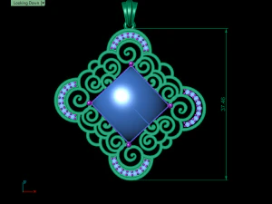 Onyx-Anh&auml;nger 3D Druckmodell