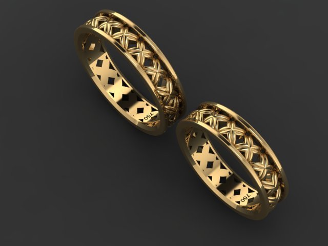 set ring02 3D प्रिंट मॉडल .c4d .max .obj .3ds .fbx .stl .blend 