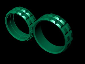 set ring03 Modelo de impresión 3D