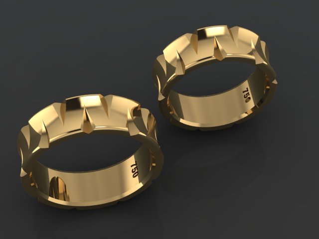 set ring07 3D-printmodel .c4d .max .obj .3ds .fbx .stl .blend 