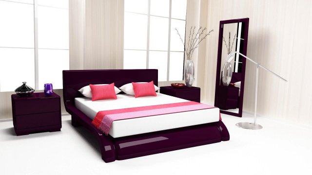 bed room 3D 모델 .c4d .max .obj .3ds .fbx .stl .blend