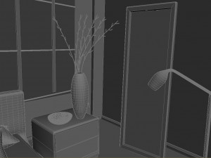 bed room 3D 모델
