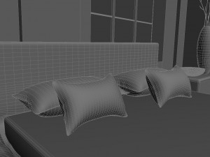 bed room 3D 모델