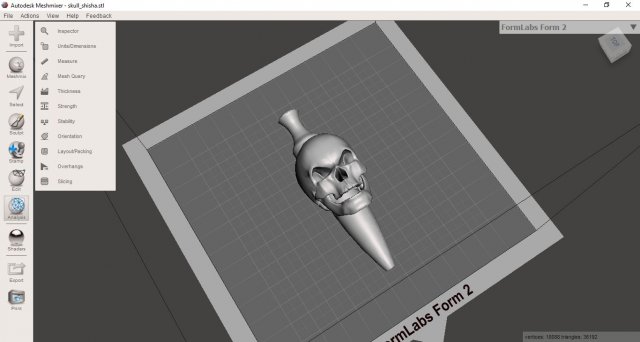 skull Model Cetak 3D .c4d .max .obj .3ds .fbx .stl .blend 