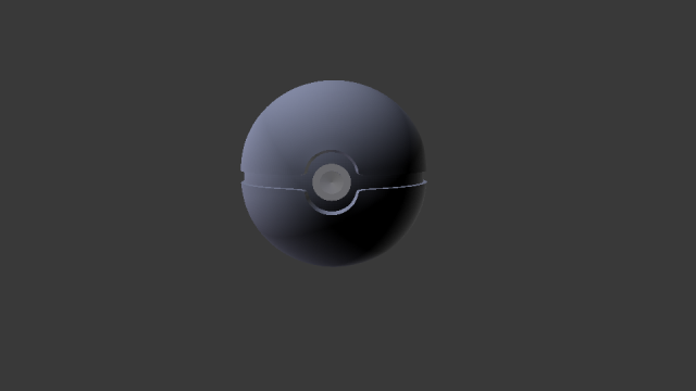 pokeball 3D 打印模型 .c4d .max .obj .3ds .fbx .stl .blend