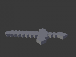 minecraft sword diamond 3Dプリントモデル
