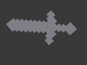 minecraft sword diamond 3Dプリントモデル