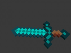 minecraft sword diamond 3Dプリントモデル