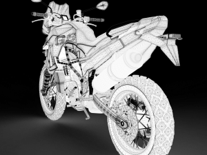 F800gs 2009 blackedition 3D Модель