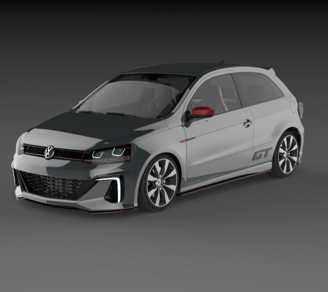 gol gt 2017 Model 3D .c4d .max .obj .3ds .fbx .stl .blend 