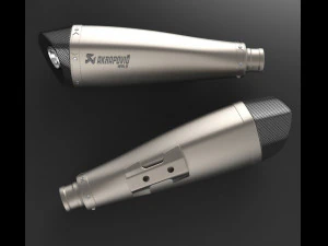 escapamento akrapovic wal2 Modelo 3D