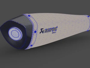 akrapovic exhaust wal2 3D Model