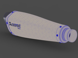 akrapovic exhaust wal2 Model 3D