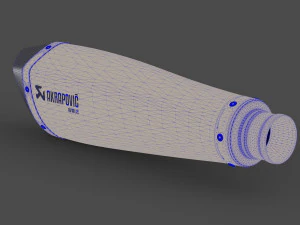 akrapovic exhaust wal2 3D Model